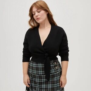 Hill House Black Ballet Wrap Sweater